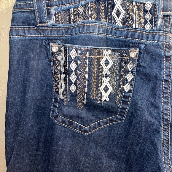 Miss me jeans je8188e2r size 33 mid rose easy boot jeans - Picture 3 of 10